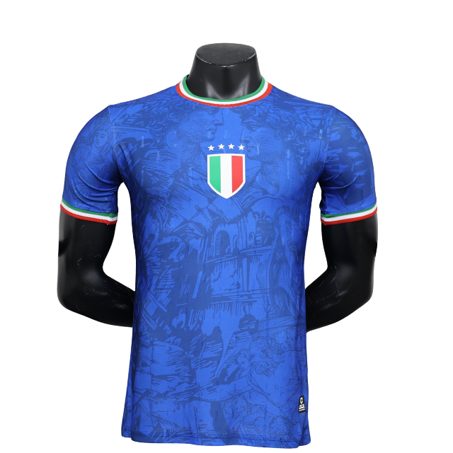 Camisa Seleção Itália I Edição especial 24/25 - Jogador Masculina - Azul