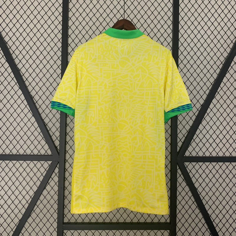 CAMISA HOME SELEÇÃO BRASILEIRA 2024/25 - AMARELA