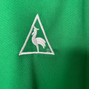 Camisa Retrô Seleção Senegal 2002 Away -Verde com detalhes vermelho e amarelo