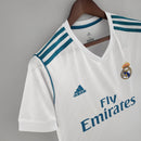 Camisa Retrô Real Madrid I 17/18 - Masculina - Branca com detalhes em azul