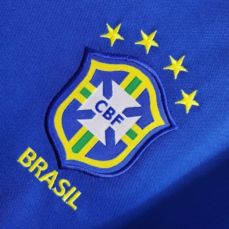 Camisa Retrô Seleção Brasileira 1998/98 Away - Torcedor - Azul