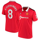 Camisa Manchester United I 22/23 - Torcedor Masculina Personalizada B.FERNANDES N° 8