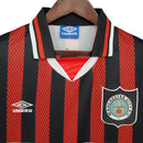 Camisa Manchester City Retrô 1994/1996 Vermelha e Preta