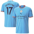 Camisa Manchester City I 22/23 - Torcedor Masculina Personalizada DE BRUYNE  N°17