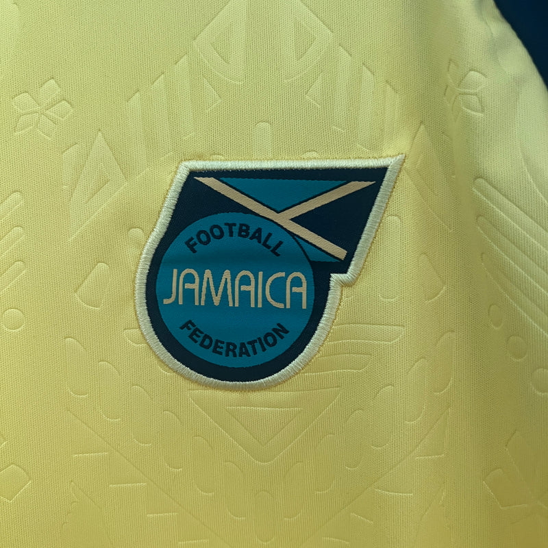 Camisa Seleção Jamaica I 24/25 - Torcedor Masculina - Amarela com detalhes verde