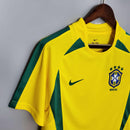 Camisa Retrô Seleção Brasileira 2002 Home - Torcedor - Amarela