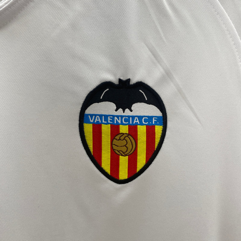 Camisa Valencia Retrô 2009/07 Home - Torcedor Masculina - Branca