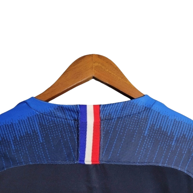 Camisa Retrô Seleção da França I 2018 - Azul
