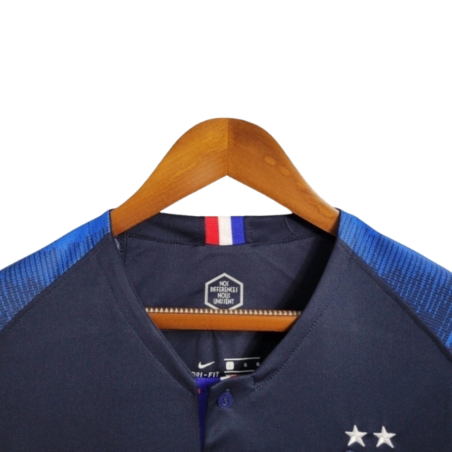 Camisa Retrô Seleção da França I 2018 - Azul