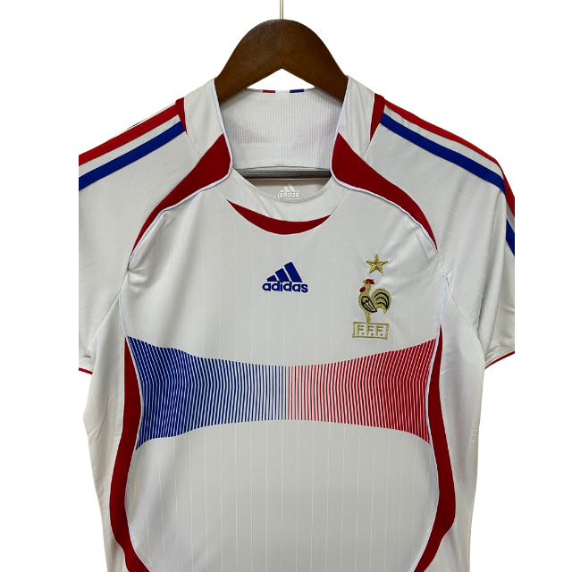 Camisa Retrô Seleção da França II 2006 - Masculina - Branca