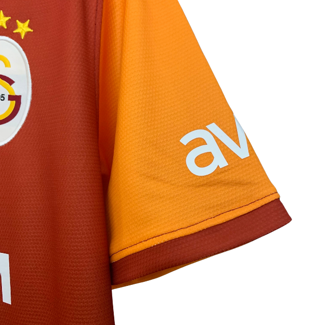 Camisa Retrô Galatasaray 13/14 home - Torcedor - Vermelha e amarela