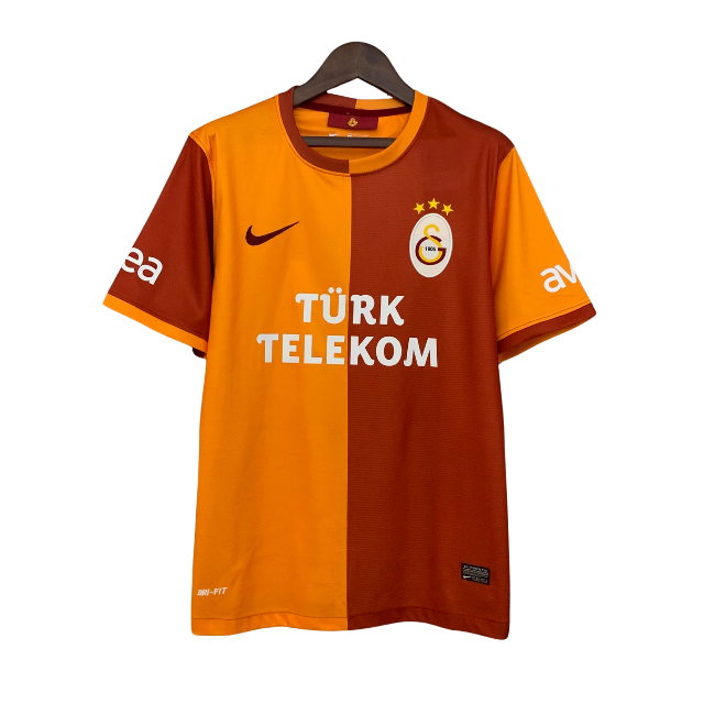 Camisa Retrô Galatasaray 13/14 home - Torcedor - Vermelha e amarela