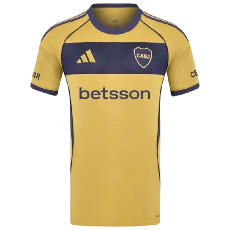 Camisa Boca Juniors Away 2025/26 - Torcedor Masculino - Amarelo