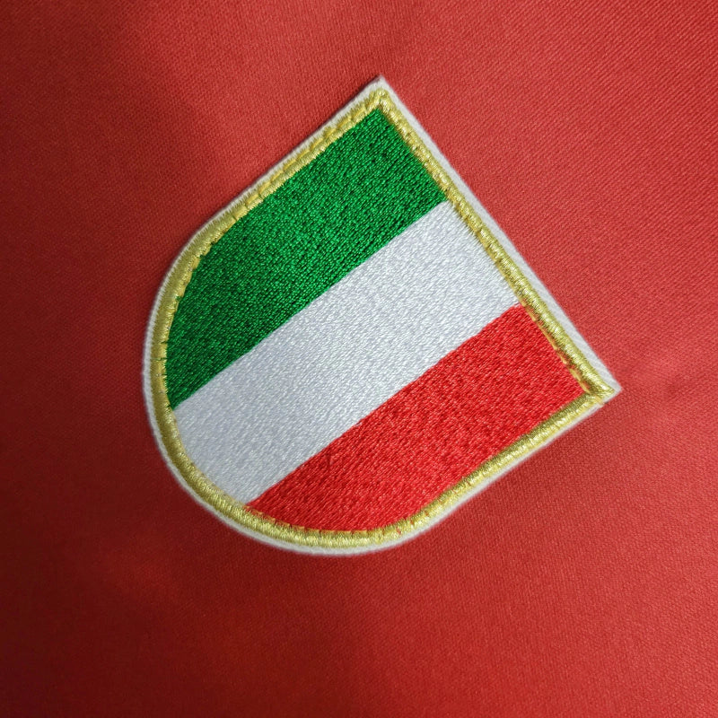 Camisa Retrô Roma I 2001/2002 - Masculina - Vermelha e amarela