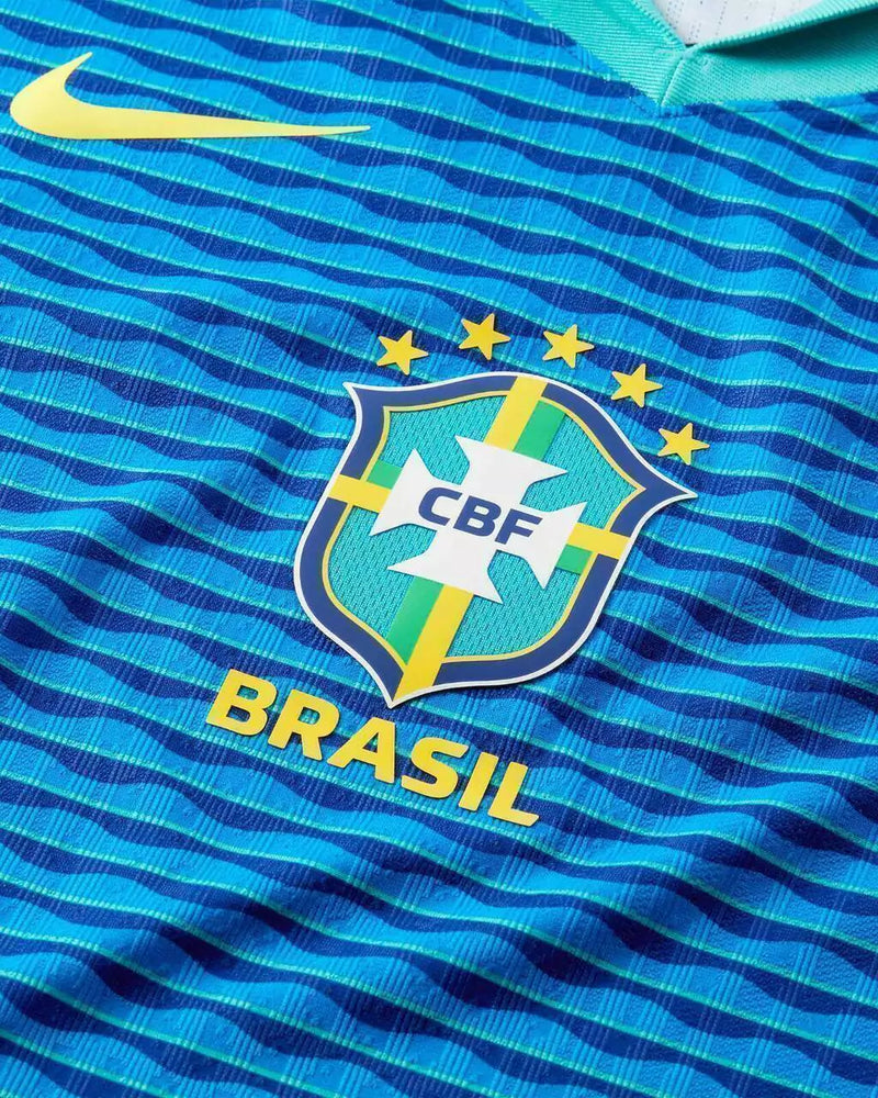 Camisa Seleção Brasileira II 24/25 - Torcedor Masculina - Azul com detalhes em verde