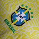 Camisa Seleção Brasileira I 24/25 - Jogador Masculina - Amarela com detalhes em verde