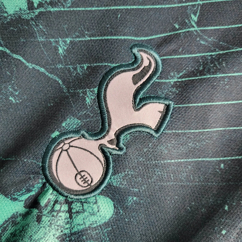 Camisa Tottenham II Retrô 18/19 - Masculina - Verde com detalhes em verde claro