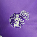 Kit Infantil Retrô Real Madrid 16/17 - Roxo com detalhes em branco