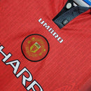 Camisa Manchester United 1996 Umbro - Manga Longa - Vermelho