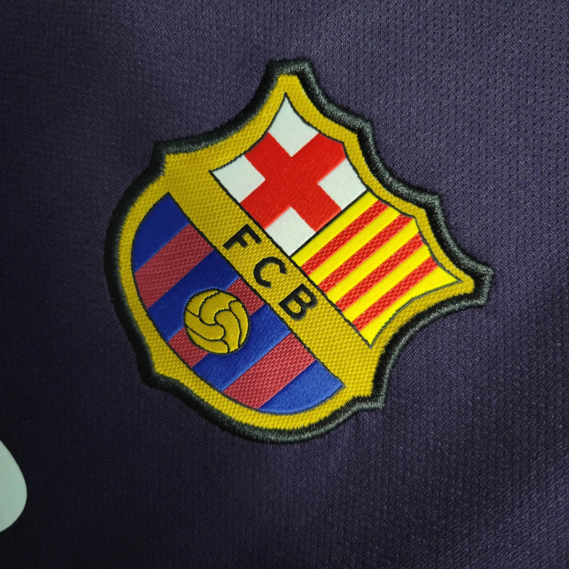 Camisa Retrô Barcelona II 16/17 - Masculina - Roxa com detalhes em rosa