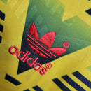 Camisa Retrô Arsenal II 1991/1993 manga longa - Masculina - Amarela com detalhes em verde e vermelho