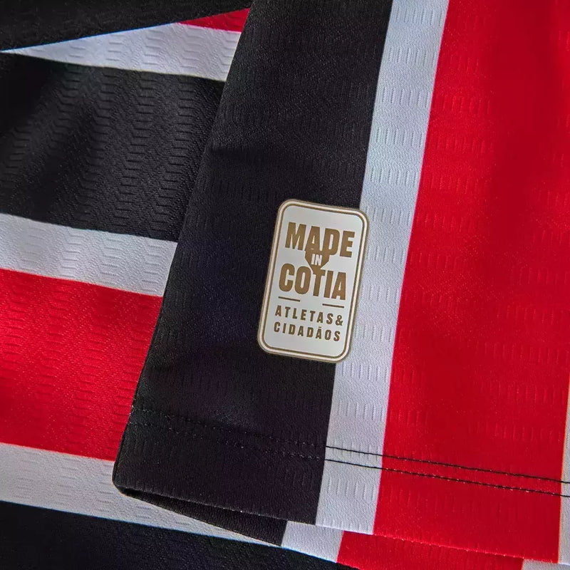 Camisa São Paulo II 24/25 - Torcedor Masculina - Vermelha e preta