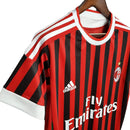 Camisa AC Milan Retrô 2011/2012 Vermelha e Preta - Home