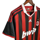 Camisa Retrô AC Milan 2009/2010 - Masculina - Vermelha e preta