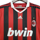 Camisa Retrô AC Milan 2009/2010 - Masculina - Vermelha e preta