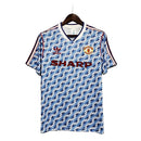 Camisa Manchester United Retrô 1990/1992 Azul e Branca