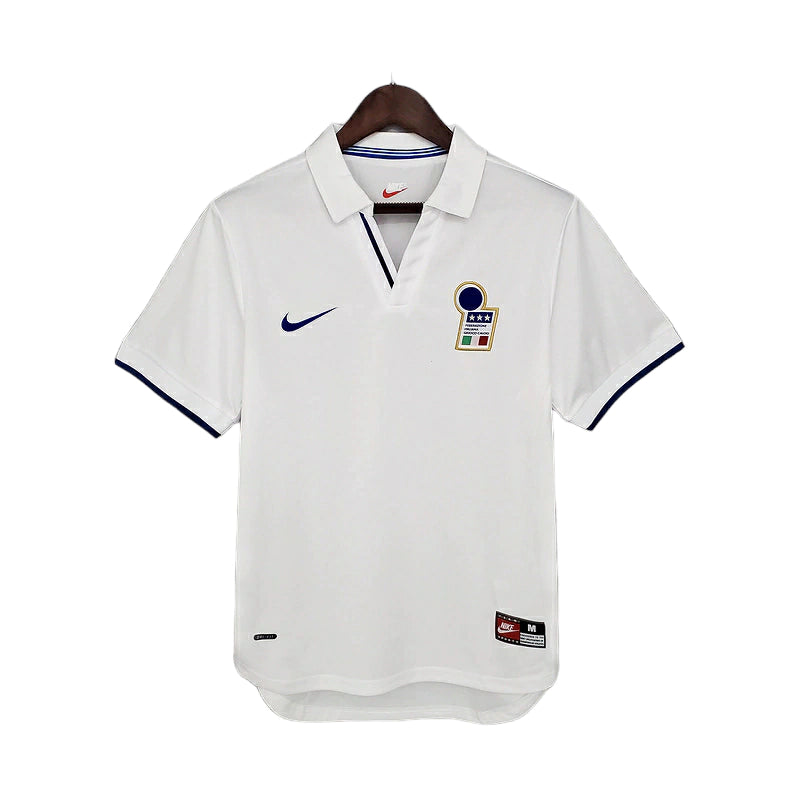 Camisa Retrô Seleção da Itália II 1998 - Masculina - Branca