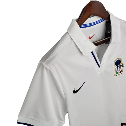 Camisa Retrô Seleção da Itália II 1998 - Masculina - Branca