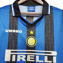 Camisa Retrô Inter de Milão 1997/1998 - Masculina- Azul e preta