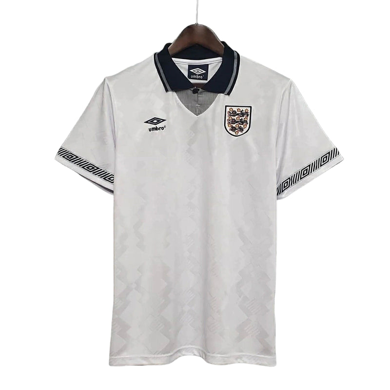 Camisa Retrô Seleção da Inglaterra 1990 - Masculina - Branca