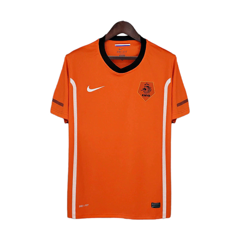 Camisa Retrô Seleção da Holanda I 1988 - Masculina - Laranja