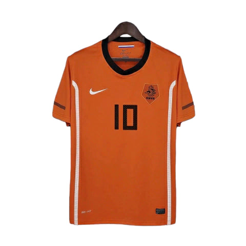 Camisa Retrô Seleção da Holanda I 1988 - Masculina - Laranja