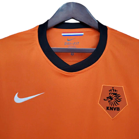 Camisa Retrô Seleção da Holanda I 1988 - Masculina - Laranja