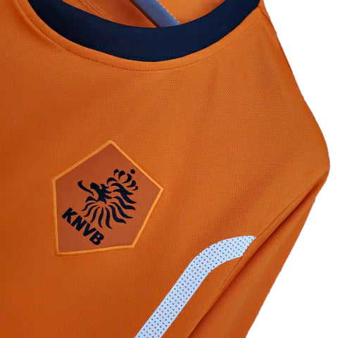 Camisa Retrô Seleção da Holanda I 1988 - Masculina - Laranja