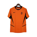 Camisa Retrô Seleção da Holanda I 2002 - Masculina - Laranja