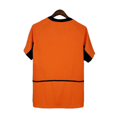 Camisa Retrô Seleção da Holanda I 2002 - Masculina - Laranja