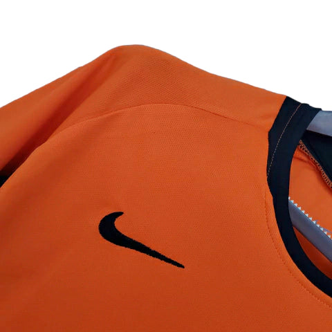 Camisa Retrô Seleção da Holanda I 2002 - Masculina - Laranja