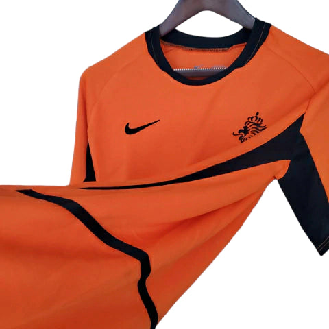 Camisa Retrô Seleção da Holanda I 2002 - Masculina - Laranja