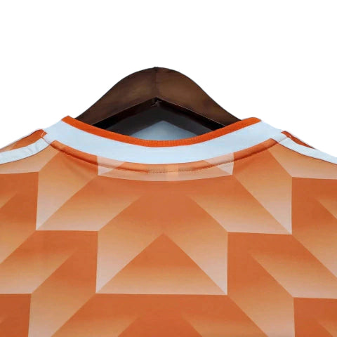 Camisa Retrô Seleção da Holanda I 1988 - Masculina - Laranja