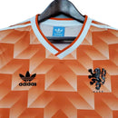 Camisa Retrô Seleção da Holanda I 1988 - Masculina - Laranja