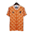 Camisa Retrô Seleção da Holanda I 1988 - Masculina - Laranja