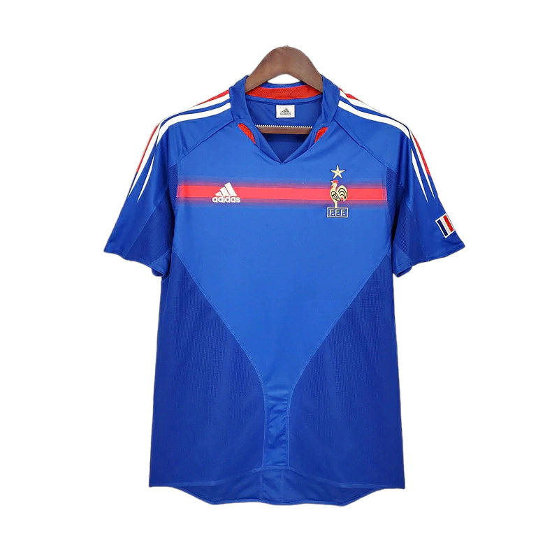 Camisa Retrô Seleção da França 2004 -Masculina - Azul
