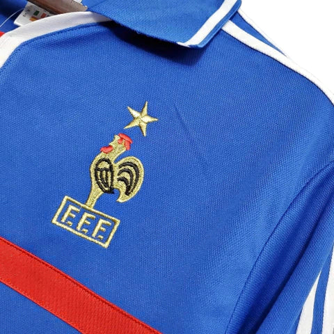 Camisa Retrô Seleção da França 2000 - Masculina - Azul