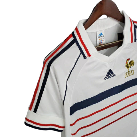 Camisa Retrô Seleção da França I 1998 - Masculina - Branca