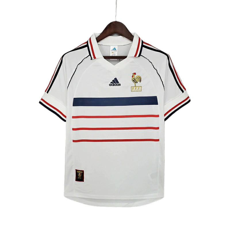 Camisa Retrô Seleção da França I 1998 - Masculina - Branca