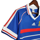 Camisa Retrô Seleção da França I 1998 - Masculina - Azul